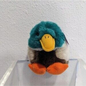 Vintage Puffkins Dillard the Duck Plush, MJC Swibco #6699, 1994, 4.5" tall